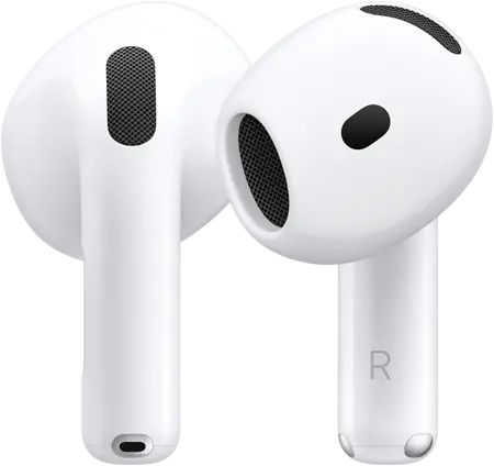 AirPods 5, vue avant et arrière illustrant le design