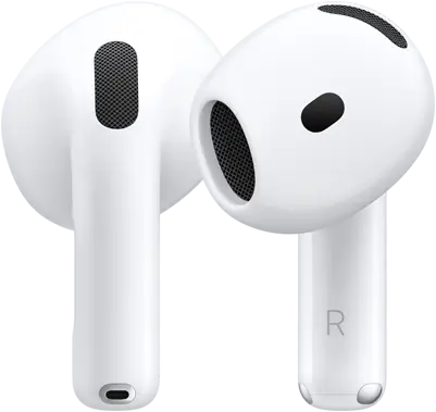 AirPods 5, vue avant et arrière illustrant le design