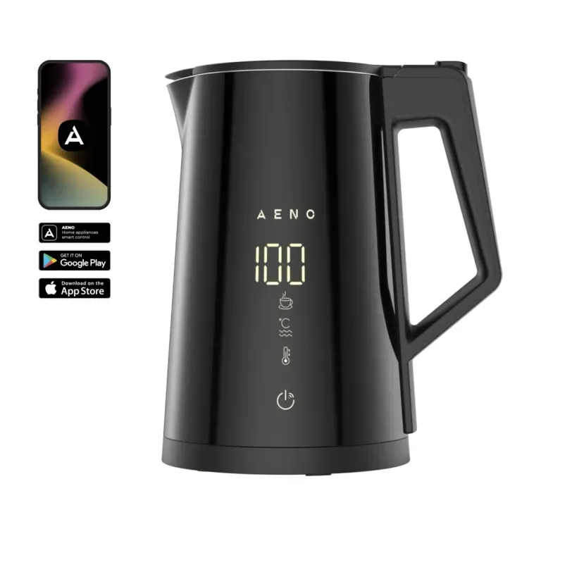 Bouilloire connectée AENO EK7S 1,7 L (prise UK) — Noir
