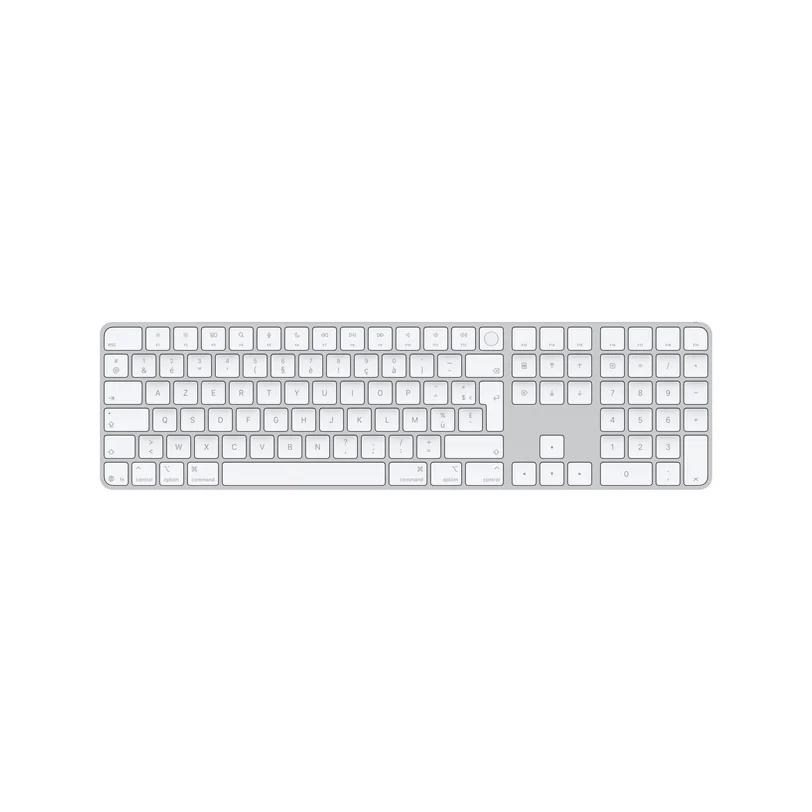Magic Keyboard with Touch ID and Numeric Keypad for Mac models with Apple silicon — AZERTY - White Keys