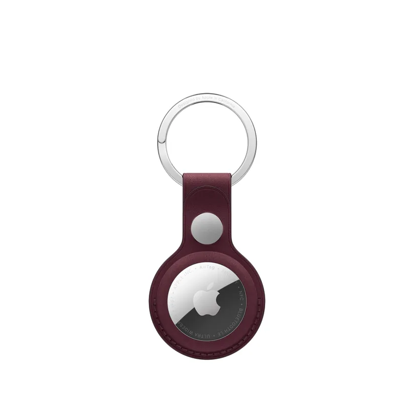 Porte-clés FineWoven AirTag — Bordeaux
