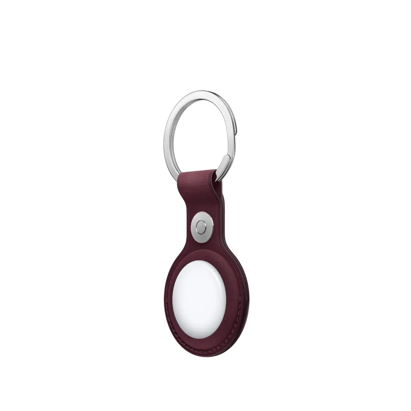 Porte-clés FineWoven AirTag — Bordeaux
