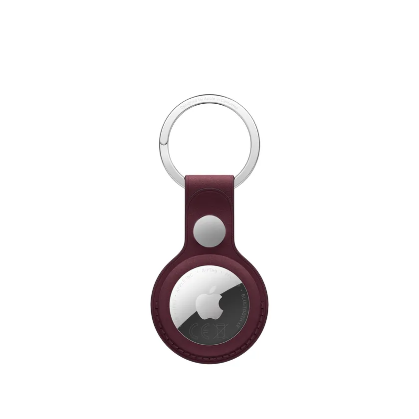 Porte-clés FineWoven AirTag — Bordeaux