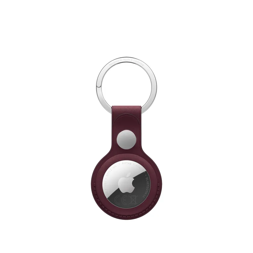 Porte-clés FineWoven AirTag — Bordeaux