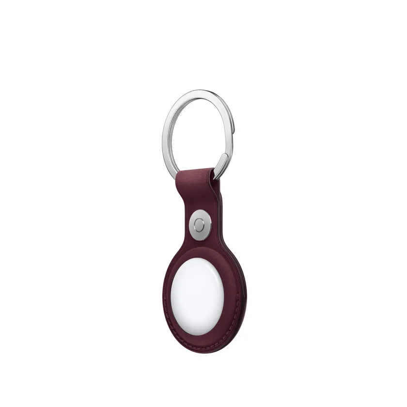 Porte-clés FineWoven AirTag — Bordeaux