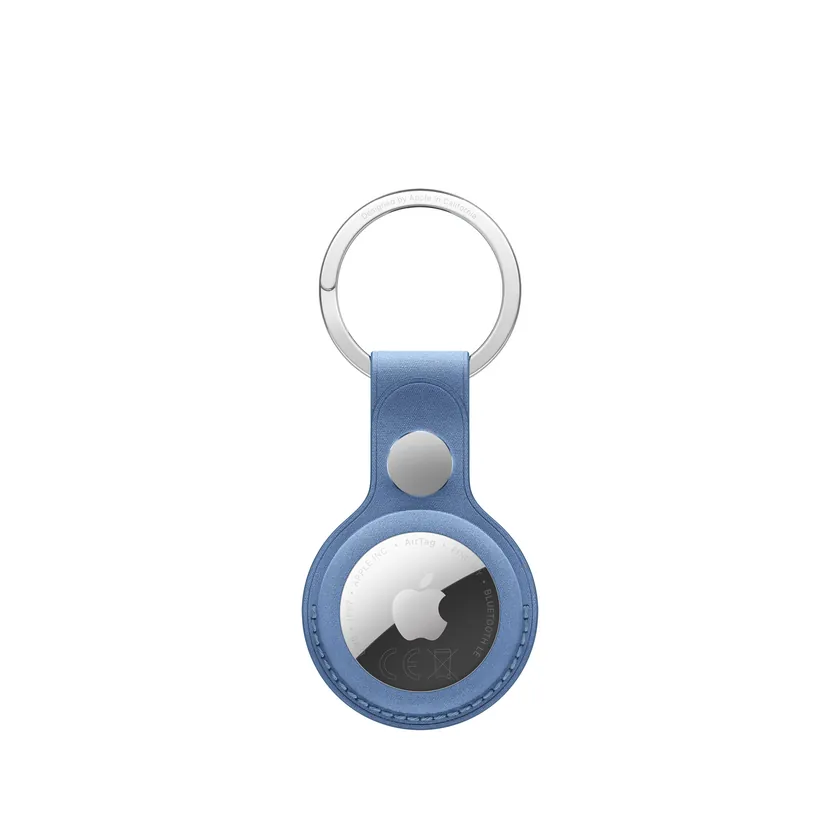 Porte-clés FineWoven AirTag — Bleu wildflower