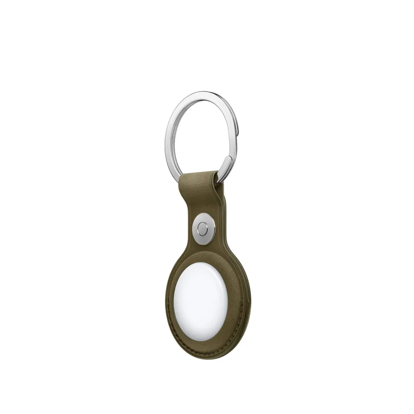 Porte-clés FineWoven AirTag — Olive foncé
