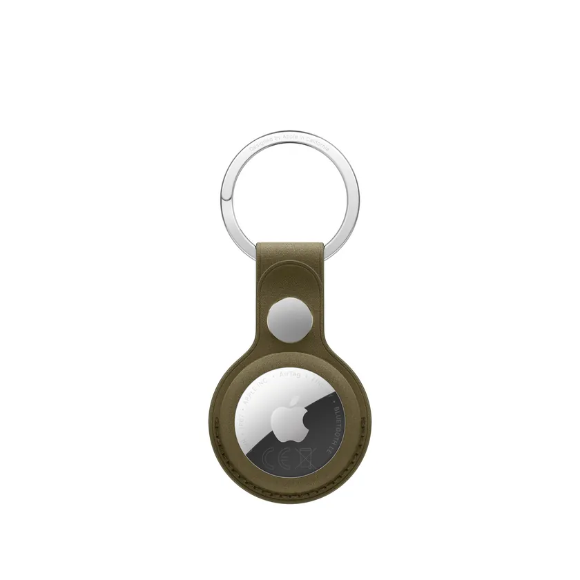 Porte-clés FineWoven AirTag — Olive foncé