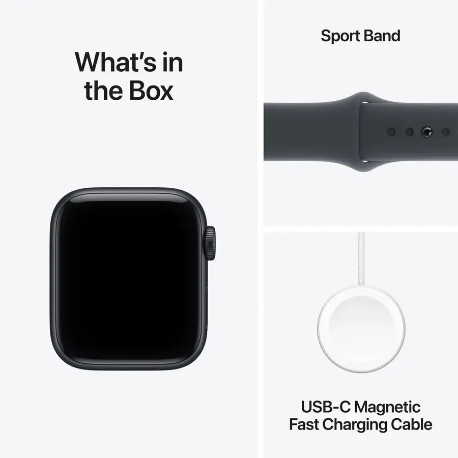 Apple Watch SE 3 GPS 40 mm boîtier aluminium Minuit avec Bracelet Sport Minuit — M/L