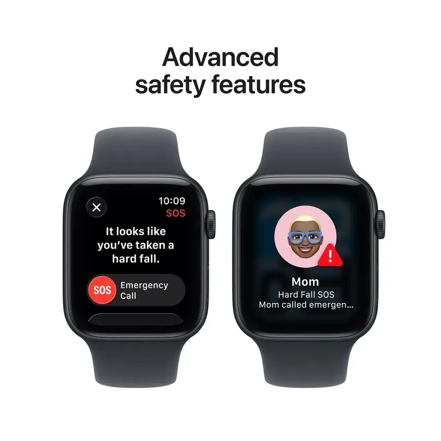 Apple Watch SE 3 GPS 44 mm boîtier aluminium Minuit avec Bracelet Sport Minuit — M/L
