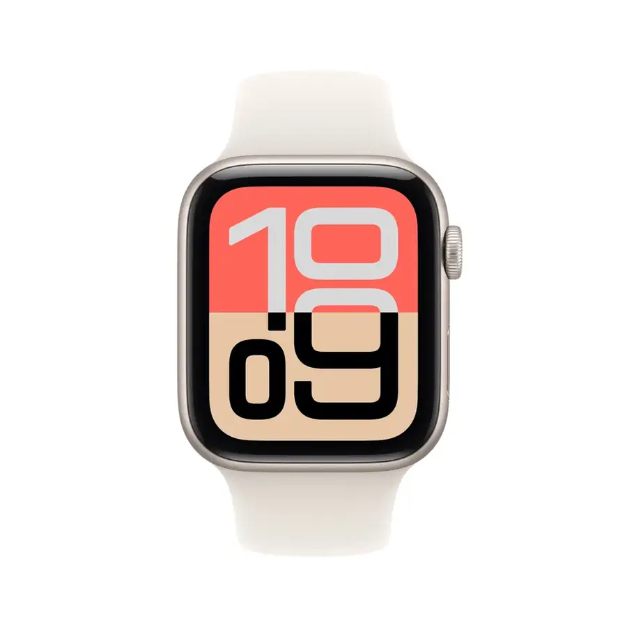 Apple Watch SE 3 GPS 44 mm boîtier aluminium Lumière stellaire avec Bracelet Sport Lumière stellaire — M/L