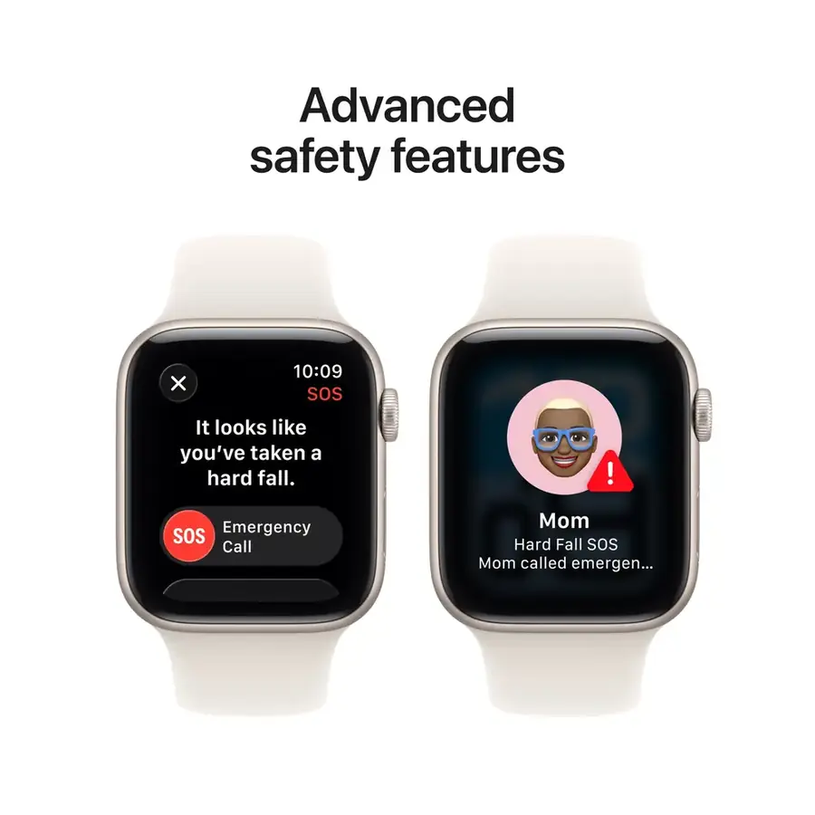 Apple Watch SE 3 GPS 44 mm boîtier aluminium Lumière stellaire avec Bracelet Sport Lumière stellaire — M/L