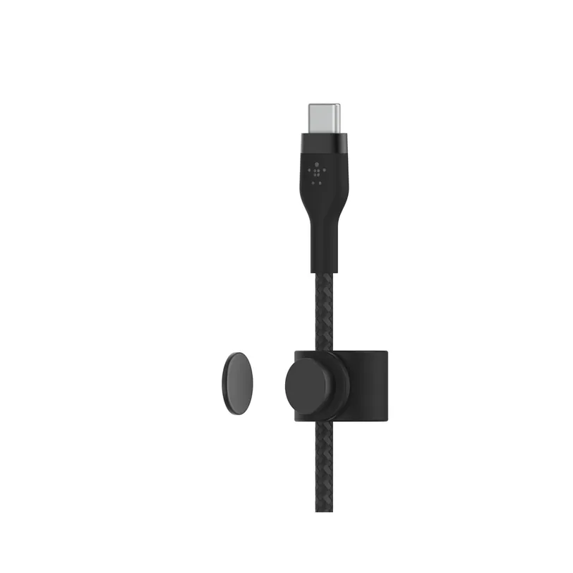 Belkin câble BoostCharge PRO Flex USB-C vers USB-C silicone tressé 2 m — Noir