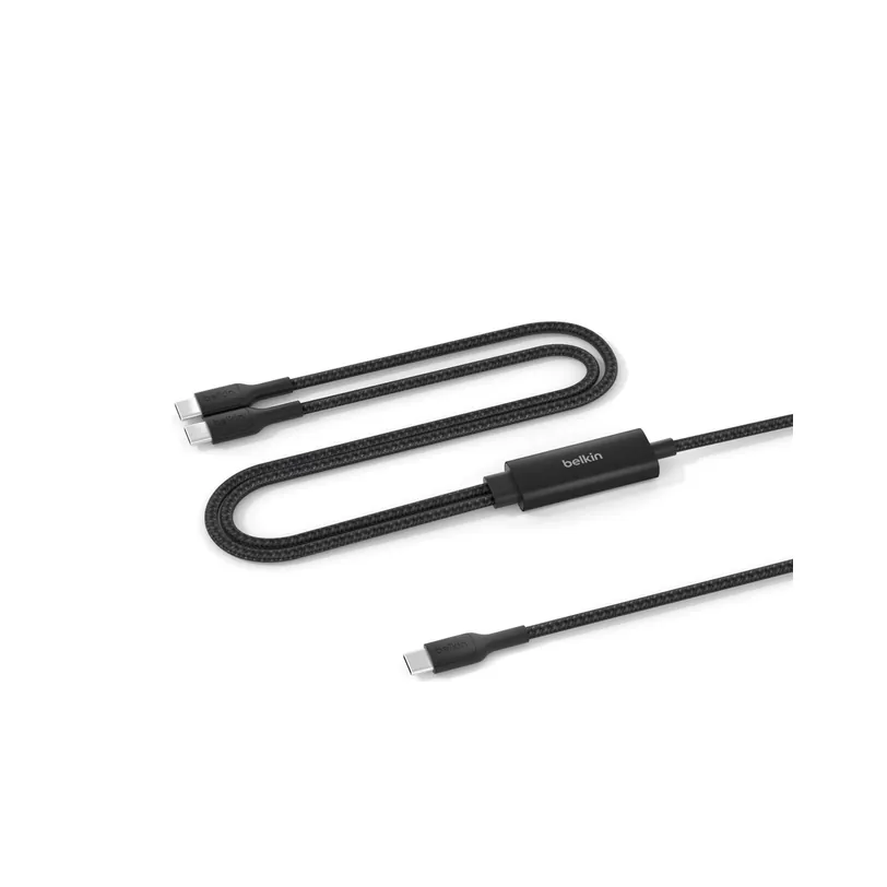 Belkin câble USB-C vers double USB-C 140 W — Noir
