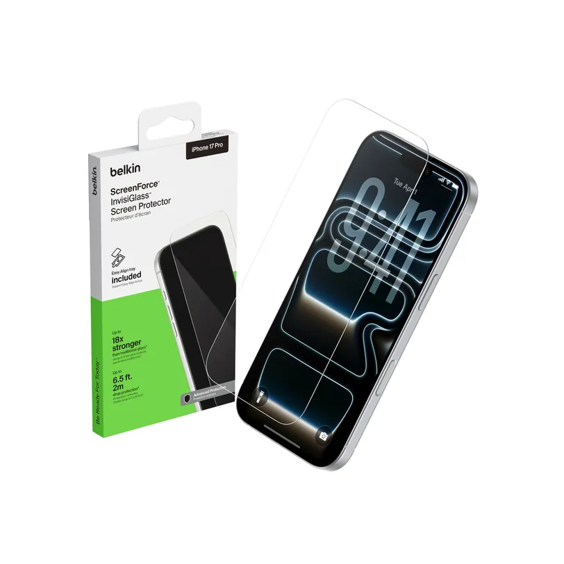 Belkin protecteur d’écran InvisiGlass pour iPhone 17 Pro