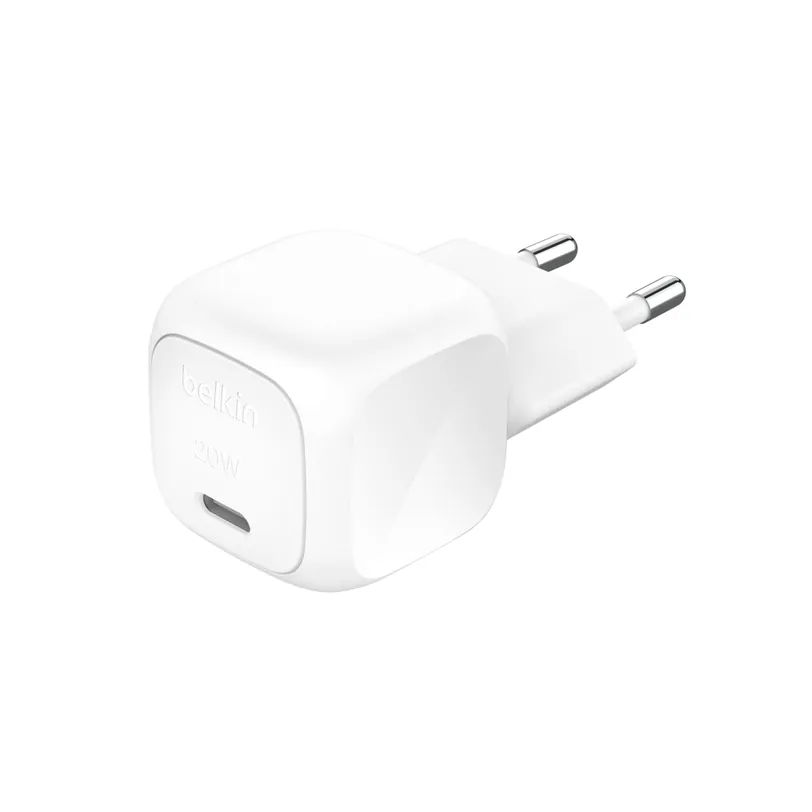 Belkin chargeur mural cube BoostCharge 20 W USB-C PPS — Blanc