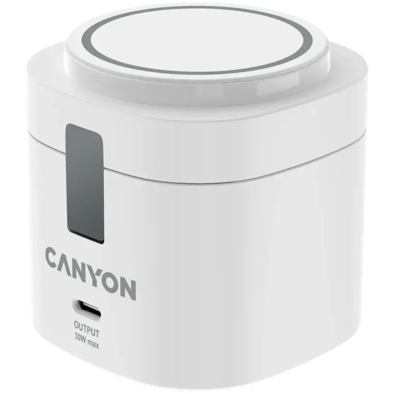 Station de charge Canyon OnCharge 405 4-en-1 Qi2 — Blanc