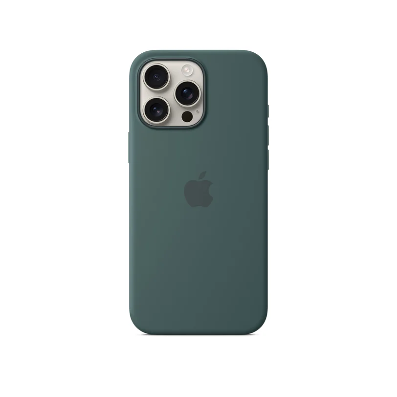 iPhone 16 Pro Max coque silicone MagSafe — Vert lac