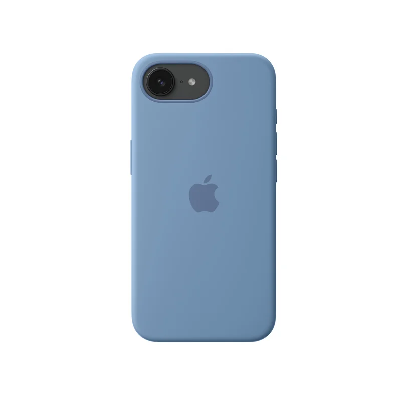 iPhone 16e Silicone Case — Bleu hivernal