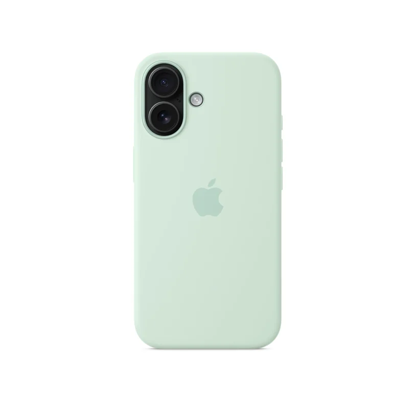 iPhone 16 coque silicone MagSafe — Aigue-marine