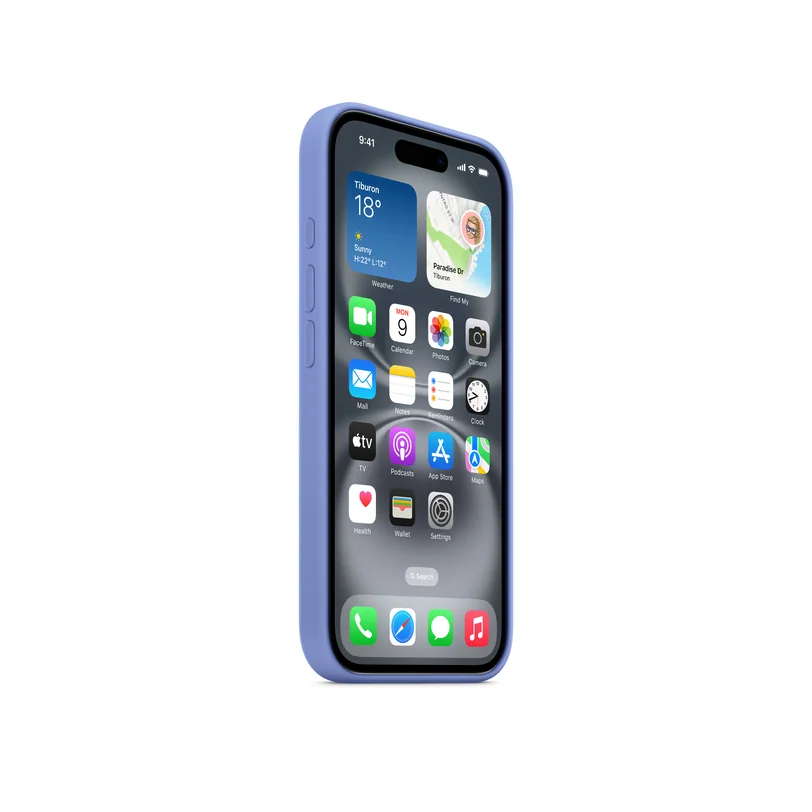 iPhone 16 coque silicone MagSafe - Periwinkle