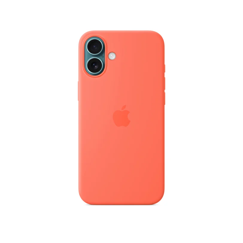 iPhone 16 Plus coque silicone MagSafe — Mandarine