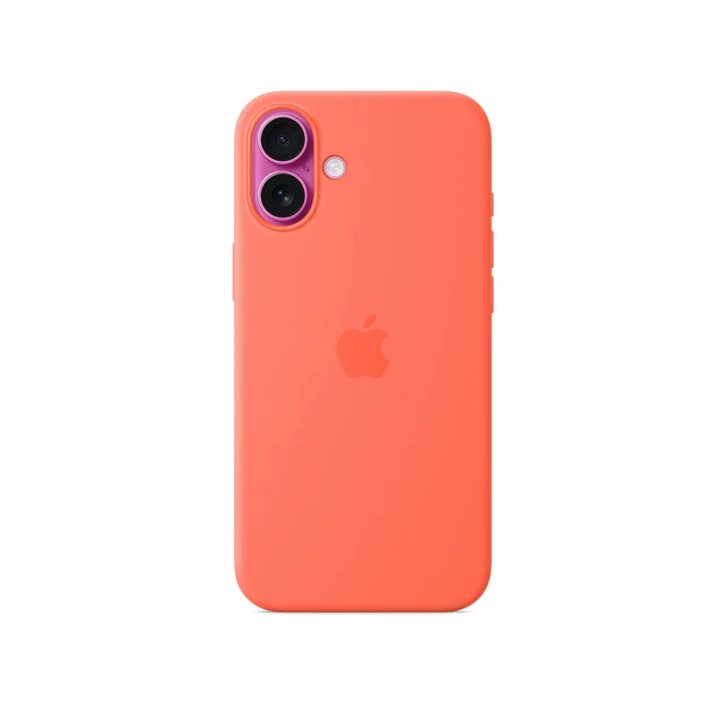 iPhone 16 Plus coque silicone MagSafe — Mandarine