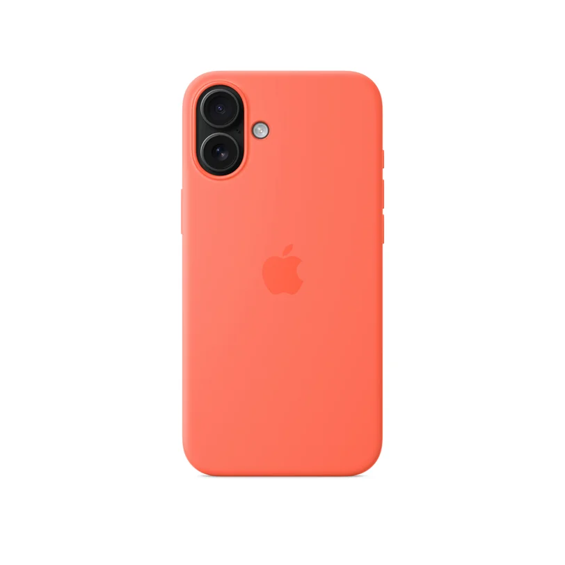 iPhone 16 Plus coque silicone MagSafe — Mandarine