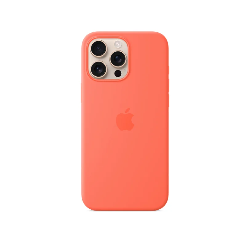iPhone 16 Pro Max coque silicone MagSafe — Mandarine