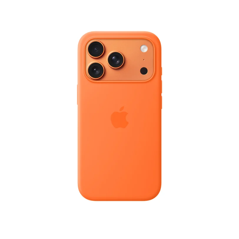iPhone 17 Pro coque silicone MagSafe — Orange