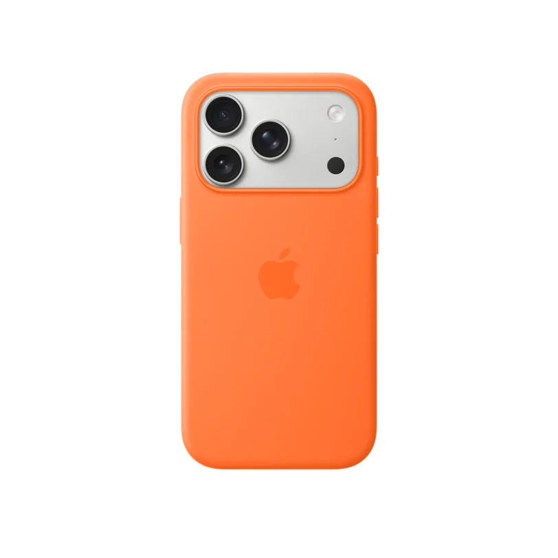 iPhone 17 Pro coque silicone MagSafe — Orange