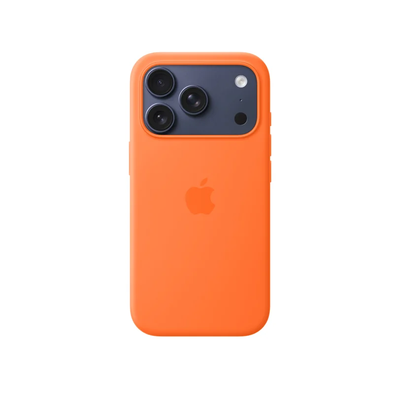 iPhone 17 Pro coque silicone MagSafe — Orange