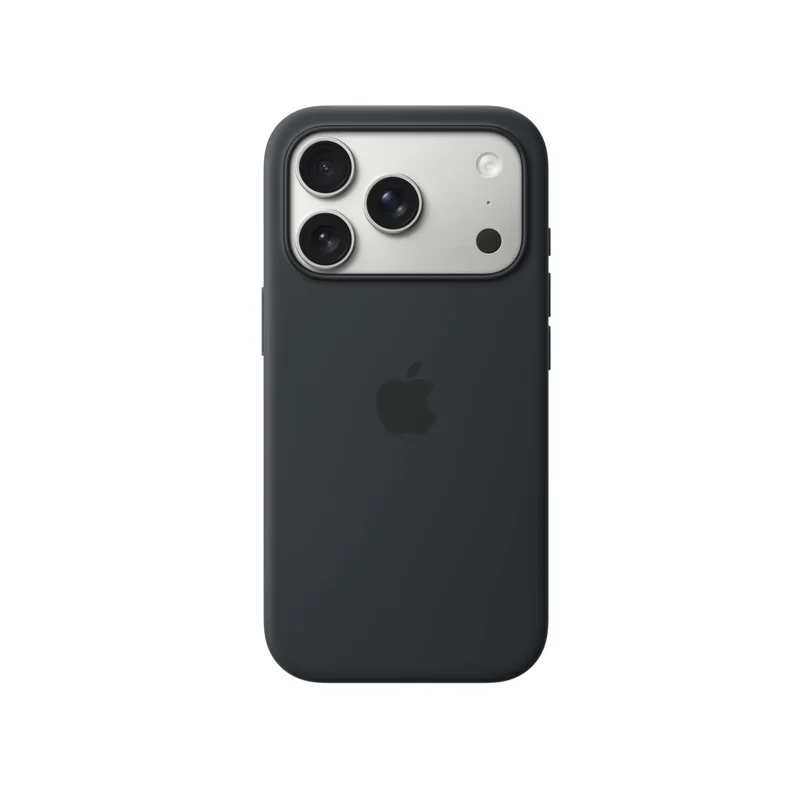 iPhone 17 Pro coque silicone MagSafe — Noir