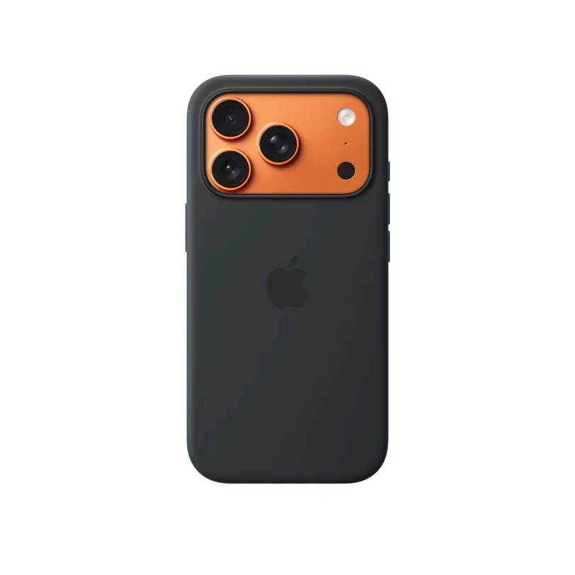 iPhone 17 Pro coque silicone MagSafe — Noir