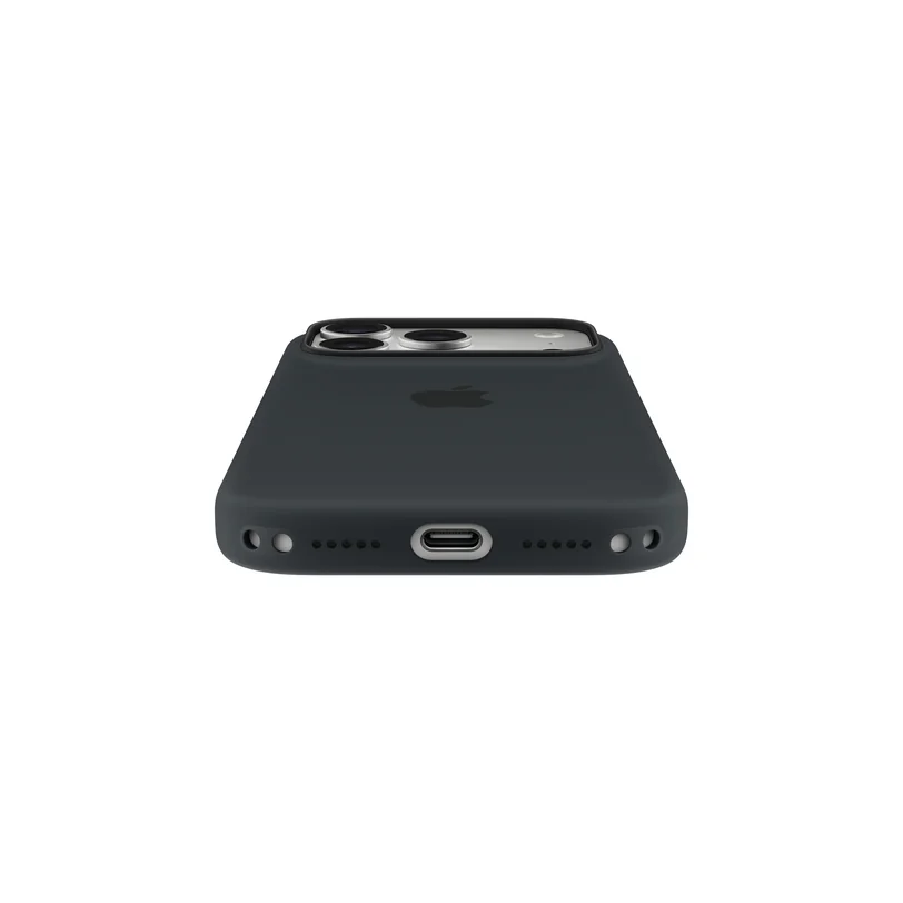 iPhone 17 Pro coque silicone MagSafe — Noir