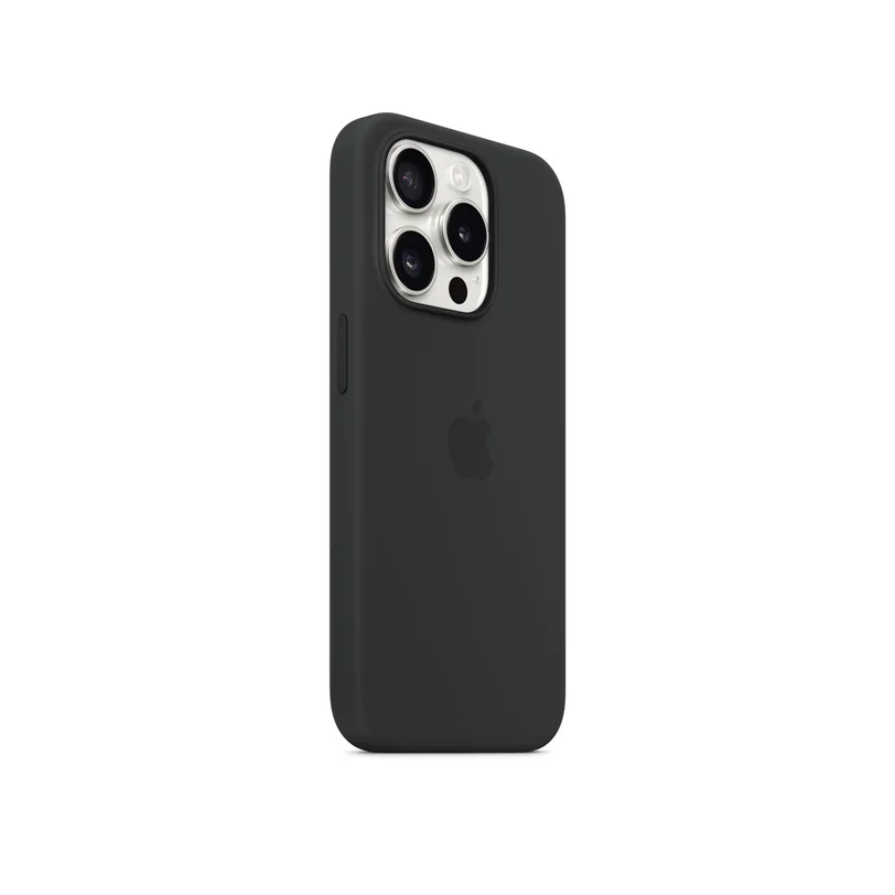 iPhone 15 Pro coque silicone MagSafe — Noir