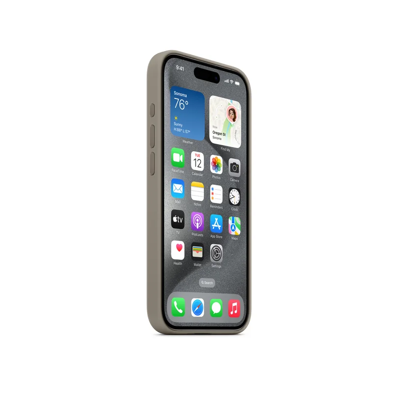 iPhone 15 Pro coque silicone MagSafe Clay