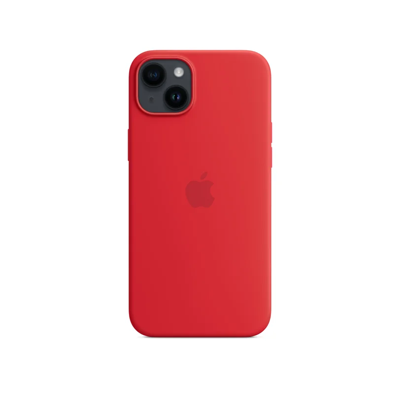 iPhone 14 Plus coque silicone MagSafe — (PRODUCT)RED