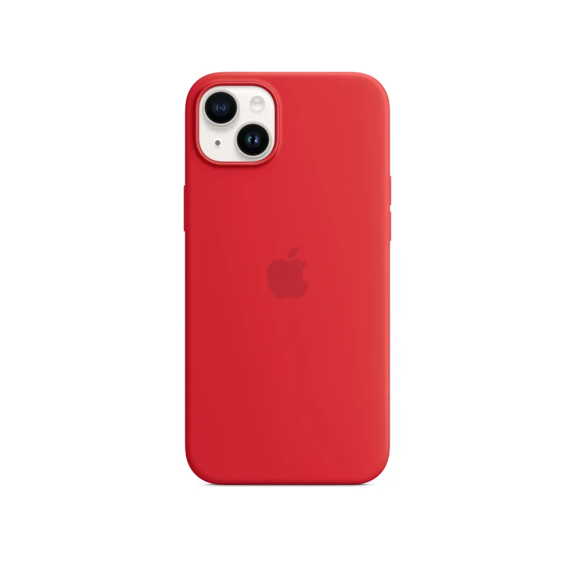 iPhone 14 Plus coque silicone MagSafe — (PRODUCT)RED
