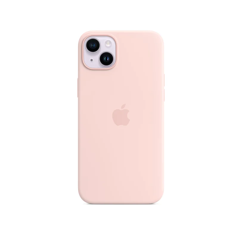 iPhone 14 Plus coque silicone MagSafe - Chalk — Rose