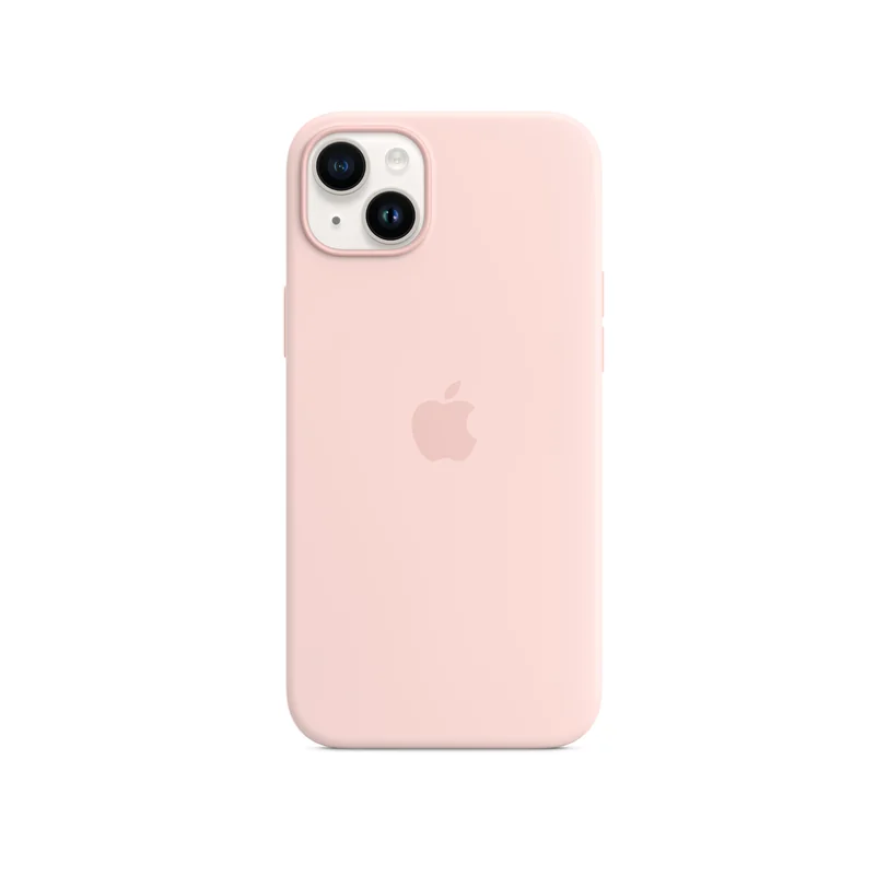 iPhone 14 Plus coque silicone MagSafe - Chalk — Rose