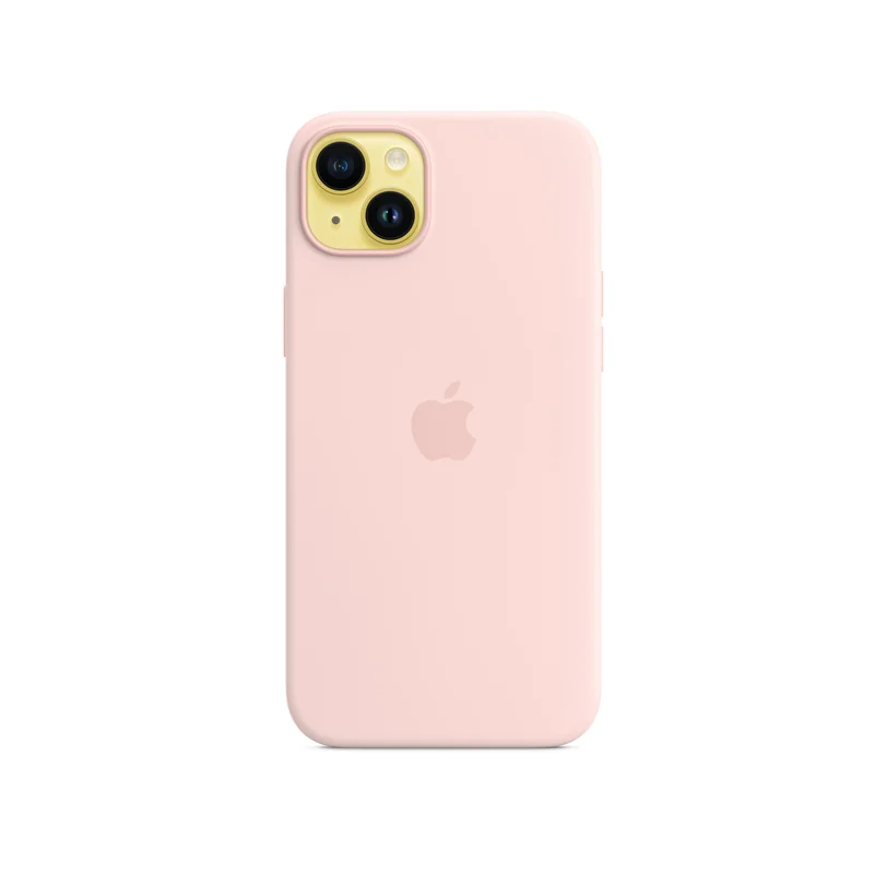 iPhone 14 Plus coque silicone MagSafe - Chalk — Rose