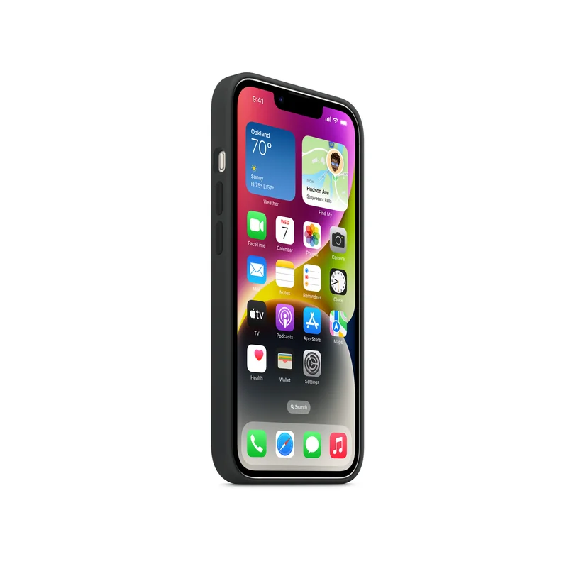 iPhone 14 coque silicone MagSafe — Minuit
