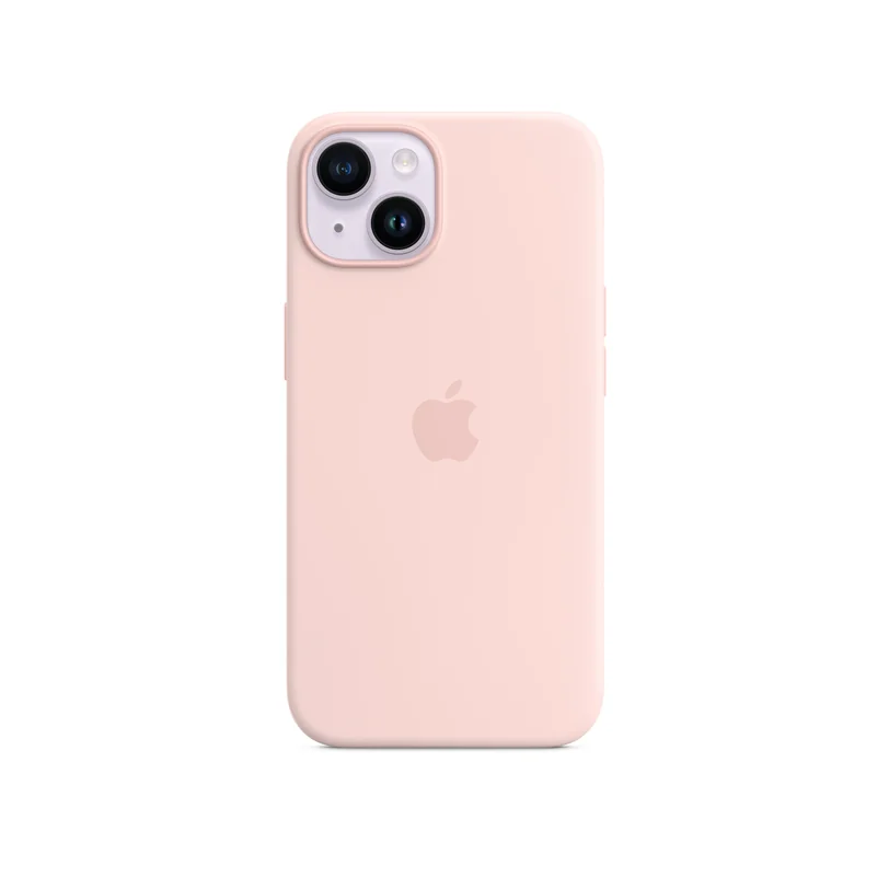 iPhone 14 coque silicone MagSafe - Chalk — Rose