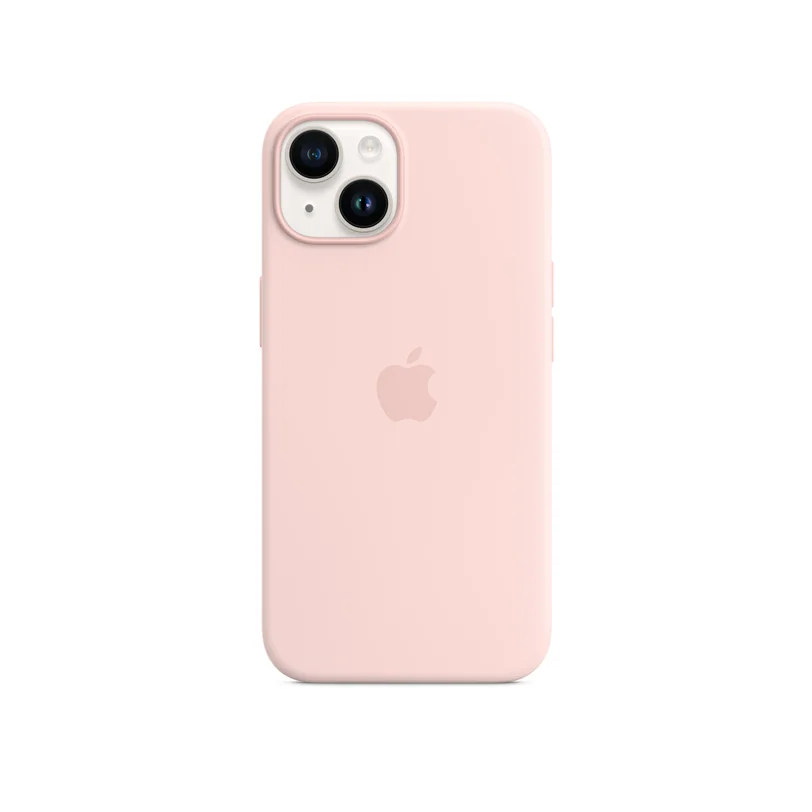 iPhone 14 coque silicone MagSafe - Chalk — Rose