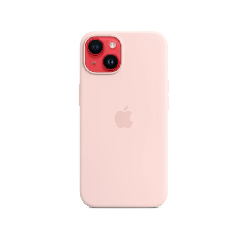 iPhone 14 coque silicone MagSafe - Chalk — Rose
