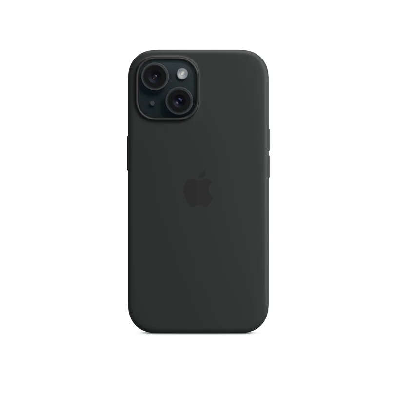 iPhone 15 coque silicone MagSafe — Noir