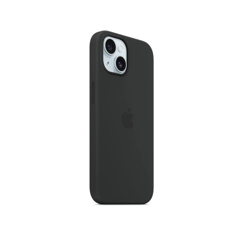 iPhone 15 coque silicone MagSafe — Noir