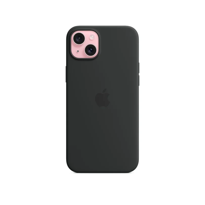 iPhone 15 Plus coque silicone MagSafe — Noir