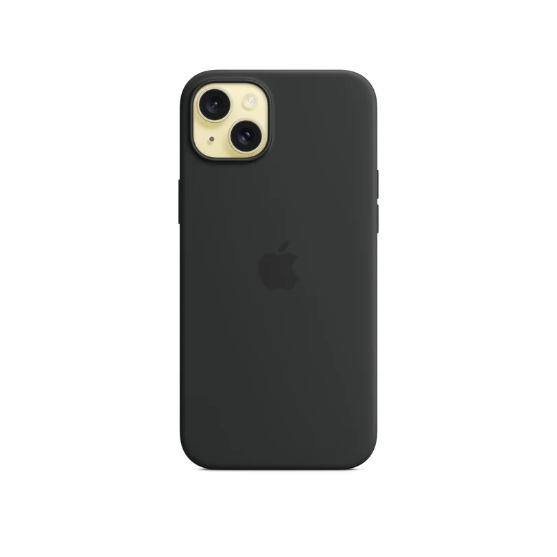 iPhone 15 Plus coque silicone MagSafe — Noir